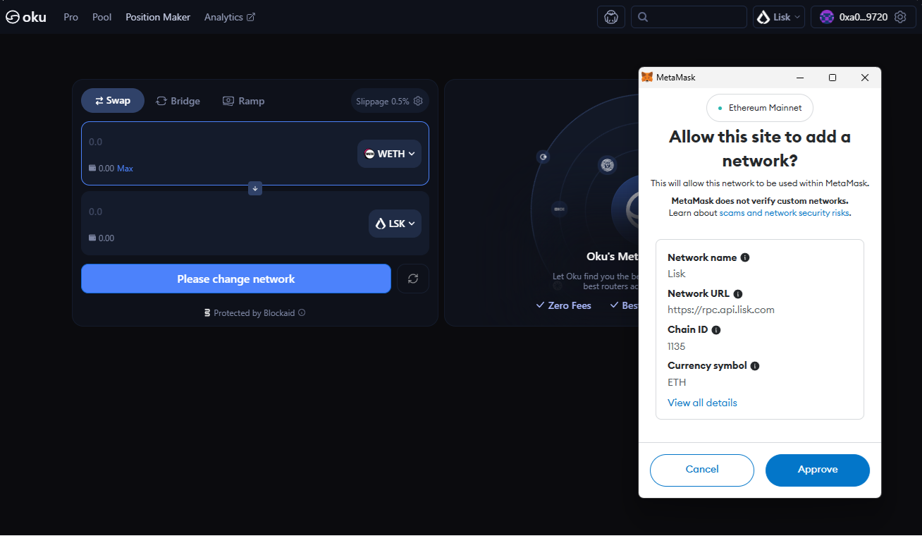 Add network