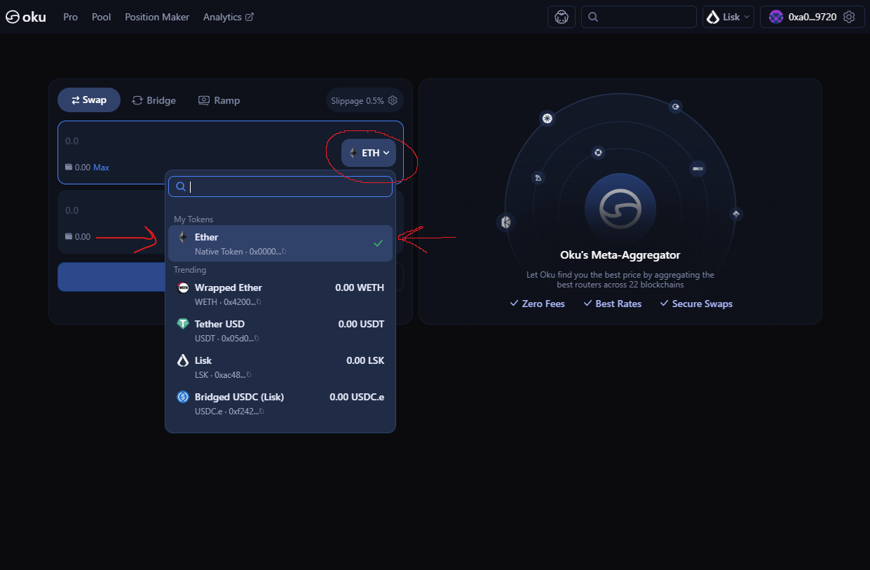 Select ETH